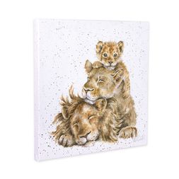 Obraz Wrendale Designs "Family Pride", 20x20 cm - Lví rodina