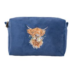 Vyšívaná kosmetická taštička Wrendale Designs "Daisy Coo" - Kráva