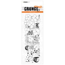 Gelové razítko Studio Light "Grunge", 21x7,4 cm - Hortenzie