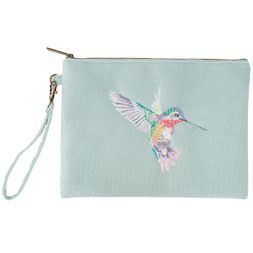 Vyšívaná kosmetická taška Wrendale Designs "Wisteria Wishes" - Kolibřík