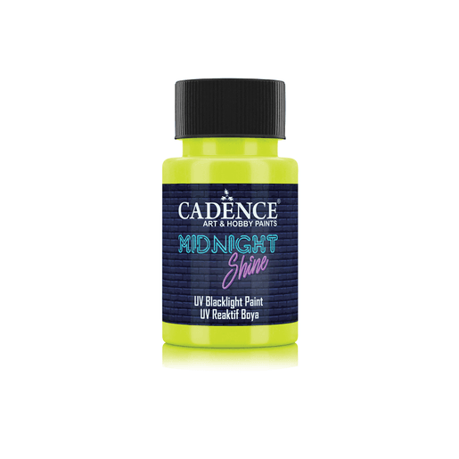 Svíticí UV barva na textil Cadence Midnight Shine, 50 ml - VYBERTE ODSTÍN