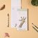 Nákupní seznam s magnetem Wrendale Designs "Flowers" - Žirafa