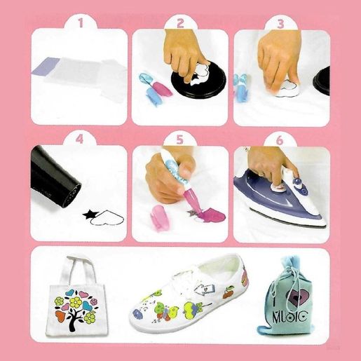 Razítka na textil Aladine Stampo T-Shirt, 8 ks - Muzika