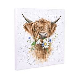 Obraz Wrendale Designs "Daisy Coo", 20x20 cm - Kráva