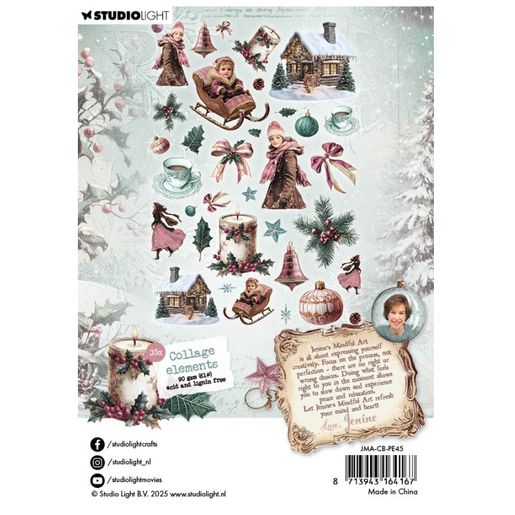 Papírové výseky Studio Light "Christmas Blush", 35 ks - Vánoce jako z pohádky