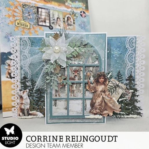Kreativní blok s výseky Studio Light "Christmas Forest", A4, 28 l. - Vánoční lesík