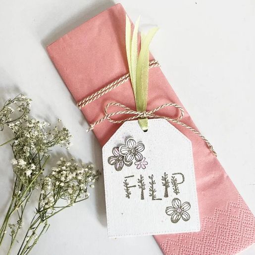 Razítka Aladine Creative Stamp, 39 ks - Květinová abeceda & věnečky