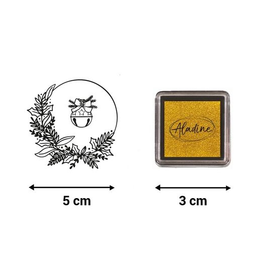 Vánoční razítka Aladine Stampo Noël, 12 ks - Krásné Vánoce