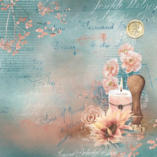 Blok scrapbookových papírů Studio Light "Write Your Story", 30,5x30,5 cm, 12 l.