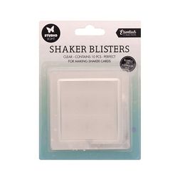 Plastová krytka na výrobu chrastidla Studio Light, 6,5x6,5 cm, 10 ks - Čtverec