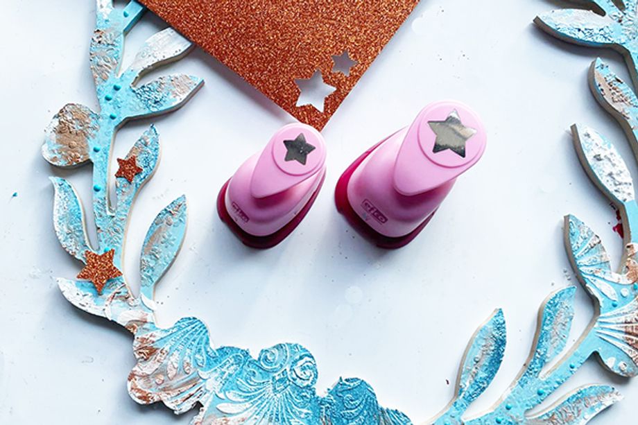 Ledový věnec s andílky