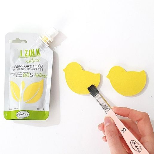 Dřevěný výřez k dekoraci Gomille, 6x5,4 cm - Kuře