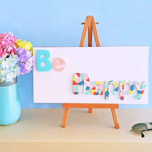 Dřevěný výřez k dekoraci Gomille, 8 cm - Abeceda - VYBERTE PÍSMENO