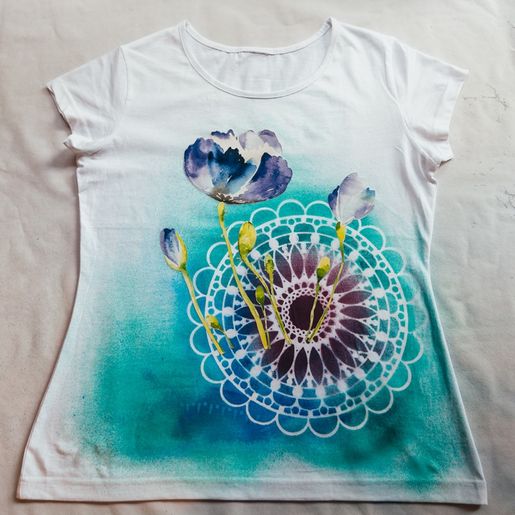 Transferový obrázek na textil Cadence, 25x35 cm - Vlčí máky