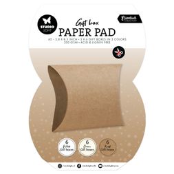 DIY Dárkové krabičky Studio Light, A5, 18 l. - bílé, krémové, kraft