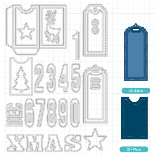 Vyřezávací šablony Studio Light, 29 ks - Adventní kapsičky