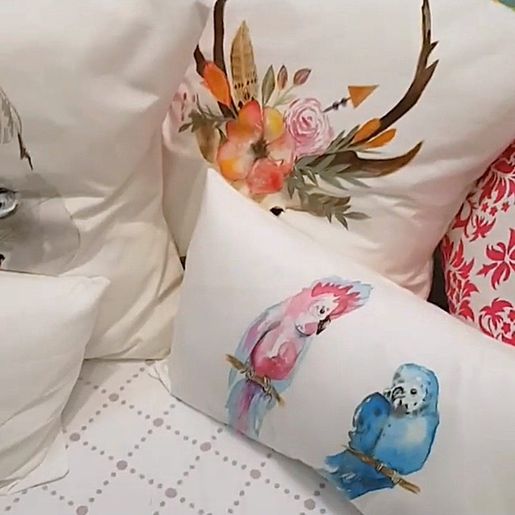 Transferový obrázek na textil Cadence, 25x35 cm - Papoušci