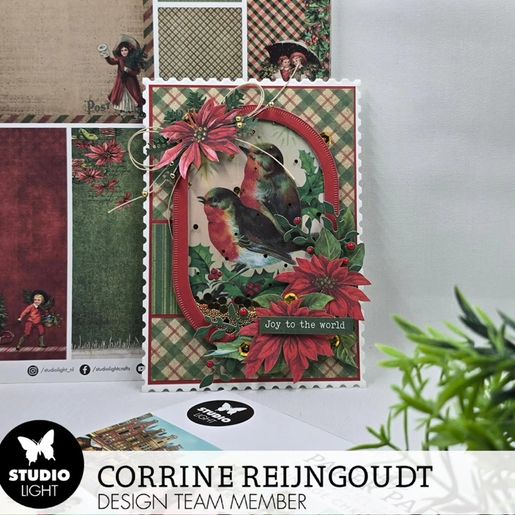 Blok s papírovými výseky Studio Light "Vintage Christmas", A5, 20 l. - Vánoční nostalgie