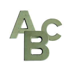 Betonová písmena k dekoraci Aladine, velikost 5 cm - VYBERTE PÍSMENO