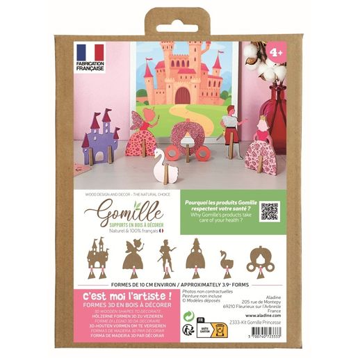 Dřevěná hrací sada k dotvoření Gomille - Princezny