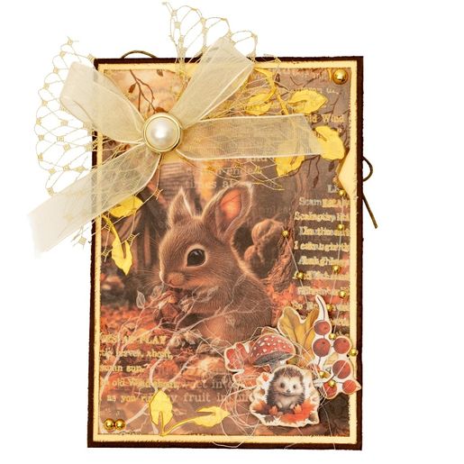 Blok s papírovými výseky Studio Light "Charming Autumn", A5, 20 l. - Líbezný podzim