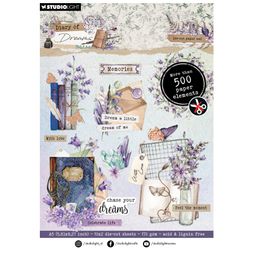 Blok s papírovými výseky Studio Light "Diary of Dreams", A5, 20 l.