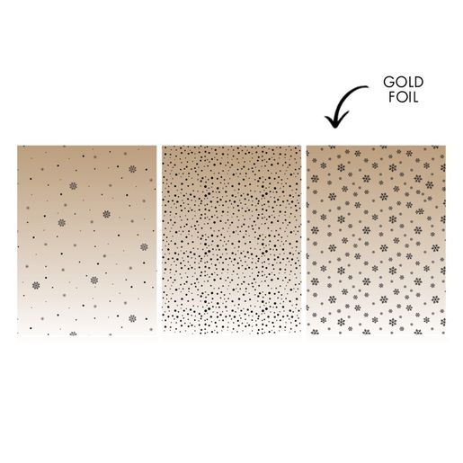 Acetátová fólie Studio Light, A4, 6 ks - Zlaté vločky