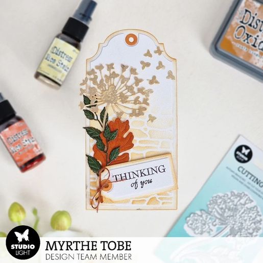 Vyřezávací šablony Studio Light, 4 ks - Sušené květiny