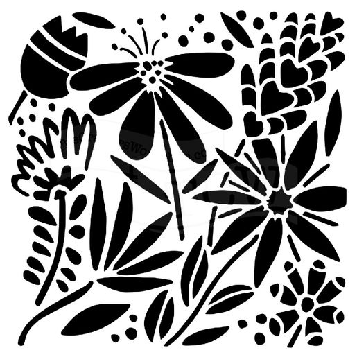Šablona TCW 12"x12" (30,5x30,5 cm) - Summer Burst