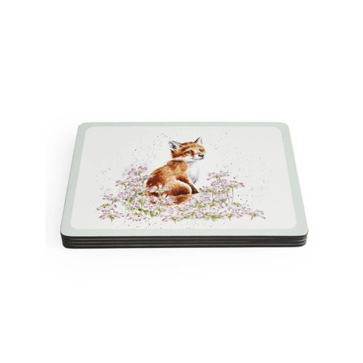 Korkové prostírání Wrendale Designs, 4 ks - Zvířata a květiny