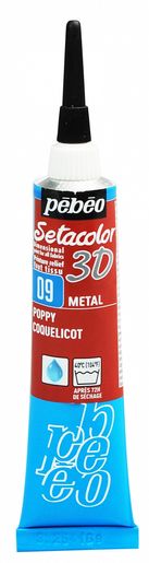 Textilní kontura metal, 20ml - metalická