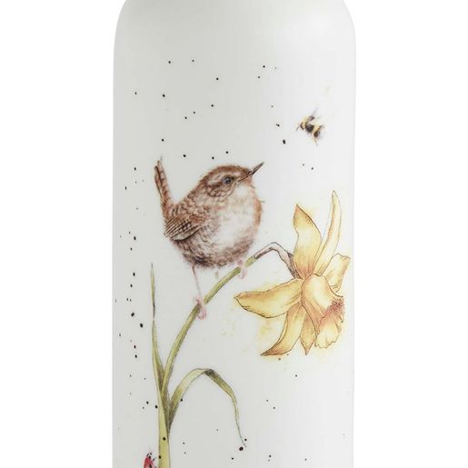 Porcelánové vázy Wrendale Designs, 3 ks - Střízlík, kachny, oslík