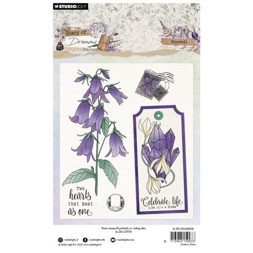 Gelová razítka Studio Light "Diary of Dreams", 6 ks - Zvonky a krystaly