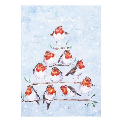 Přání s adventním kalendářem Wrendale Designs "Rockin