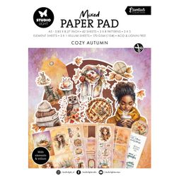 Kreativní blok Studio Light Mixed Paper Pad, A5, 42 l. - Přívětivý podzim
