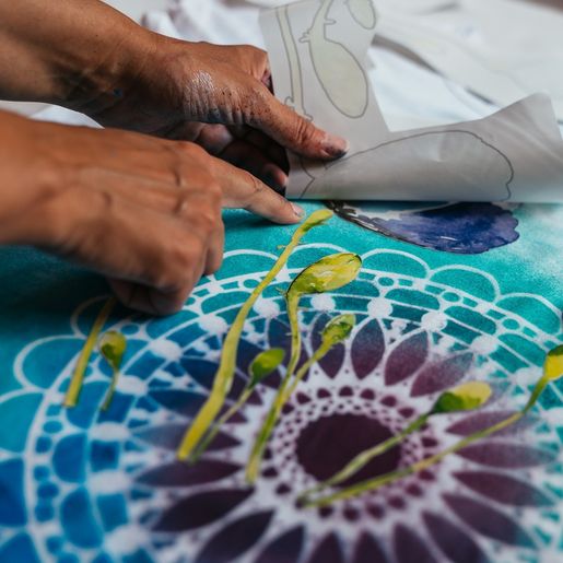 Transferový obrázek na textil Cadence, 25x35 cm - Vlčí máky