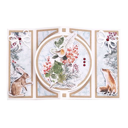 Samolepicí kamínky Studio Light, 240 ks - Barvy květin