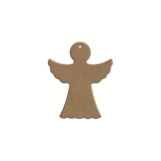 Dřevěný výřez k dekoraci Gomille, 6x7 cm - Anděl