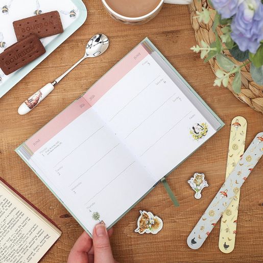 Týdenní diář 2026 Wrendale Designs, A6 - Oslík