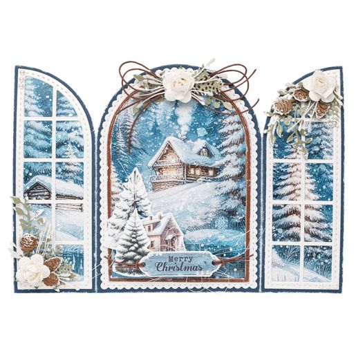 Blok s papírovými výseky Studio Light "Winter Wonderland", A5, 20 l. - Zima se zvířátky