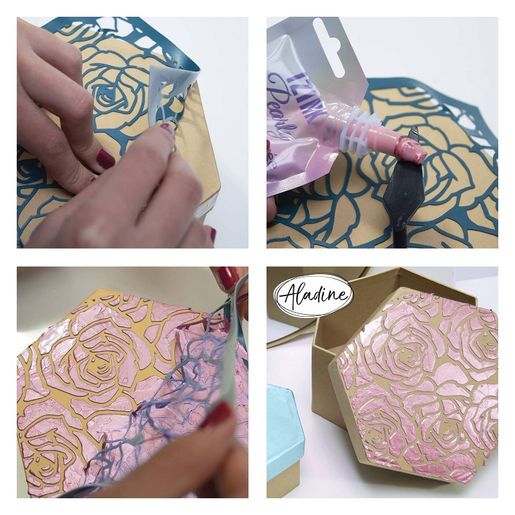 Perleťová barva Aladine Izink Pearly, 80 ml - VYBERTE ODSTÍN