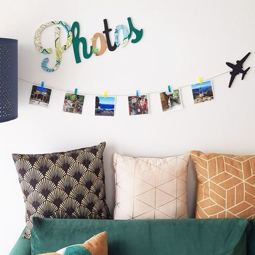 Dřevěný výřez k dekoraci Gomille, 18x11 cm - Letadlo