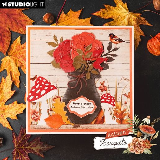 Blok podkladových papírů Studio Light "Autumn Bouquets", 36 l. - Podzim v lese