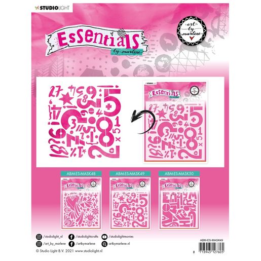 Šablona Studio Light "Art by Marlene", 20x20 cm - Matematika