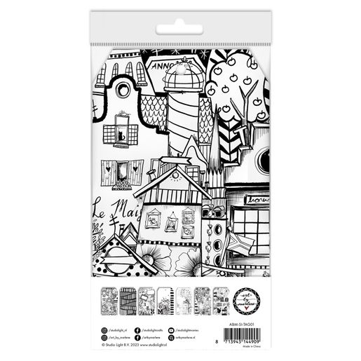 Visačky Studio Light "Signature Collection“, 21 ks - černobílé vzory