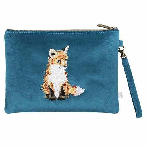 Vyšívaná kosmetická taška Wrendale Designs "Daydreamer" - Liška