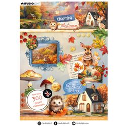 Blok s papírovými výseky Studio Light "Charming Autumn", A5, 20 l. - Líbezný podzim