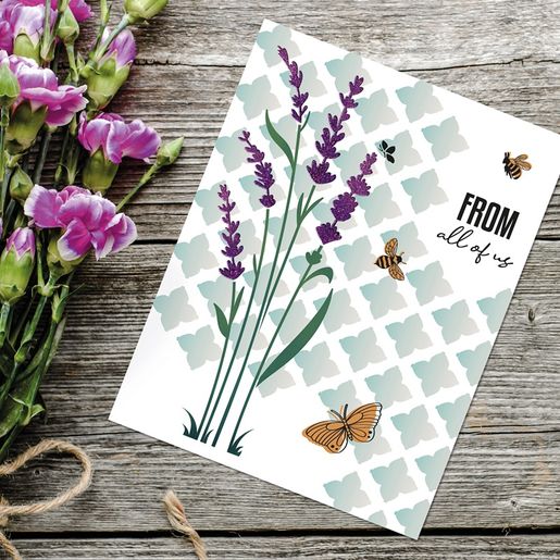 Šablony Aladine, 2 ks - Levandule a kytice