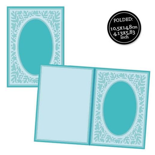 Vyřezávací šablony na chrastidlo Studio Light, 8 ks - Květinový ovál