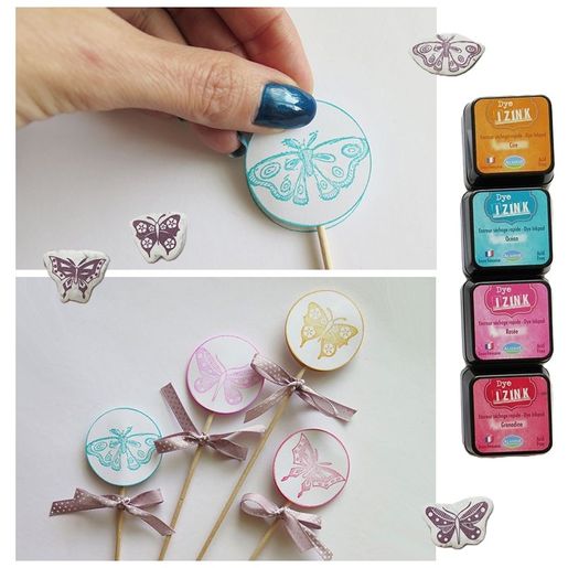 Razítkovací polštářek Aladine Izink Dye - océan, tyrkysový